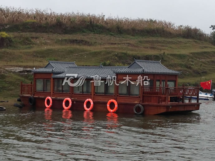 大型水上餐飲畫(huà)舫船